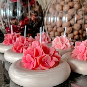 Świeca sojowa hortensja